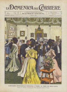 The International Photographic Exhibition in Turin, The Visit of the Dukes of Aosta by Achille Beltrame
