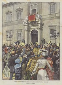 Emperor Wilhelm II in Rome, The Cheers in Front of the Quirinal