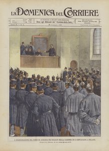 The Inauguration of the Agricultural Course for Soldiers at the S. Simpliciano Barracks, in Milan