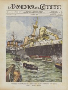 The Grounding of the Battleship Andrea Doria Near Gallipoli, During Torpedo Launch Exercises