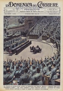 The Room, in gray-green, celebrates the foundation of the Empire