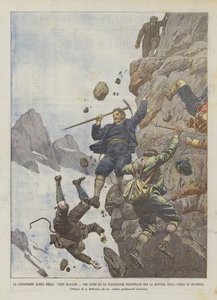 The Alpine Catastrophe of Dent Blanche, Three Guides and a Traveler Fall Due to the Breakage