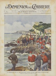 The Commemoration of the 42nd Anniversary of the Departure of the Thousand from the Rock of Quarto to the Sea by Achille Beltrame