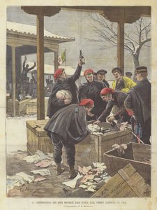 The Distribution of Gifts Sent from Italy to the National Troops in China