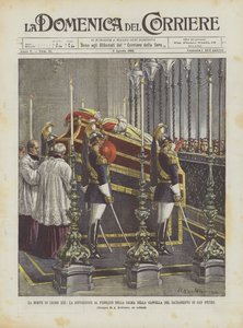The Death of Leo XIII, The Public Display of the Body in the Chapel of the Sacrament in St. Peter