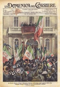 The Queen Mother in Trento by Achille Beltrame