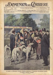 The Queen and Princesses Jolanda and Mafalda Inaugurate the International Dog Show