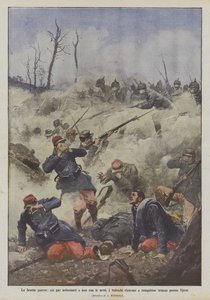 The ugly war, with asphyxiating gases and not with weapons, the Germans manage to conquer trenches near Ypres