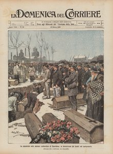 The Catastrophe in the Courrieres Coal Mines, the Blessing of the Coffins in the Cemetery