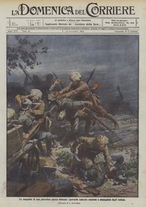 The Conquest of a Polyery Near Osfenda, German Sentries Surprised and Strangled by Indians by Achille Beltrame