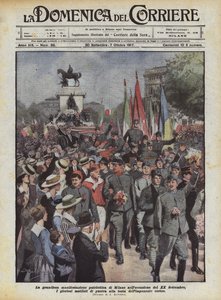 The Grand Patriotic Demonstration in Milan on the Occasion of September 20th by Achille Beltrame