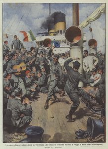 The Joyful War, Soldiers Heading to Tripolitania Dancing the Tarantella During the Journey
