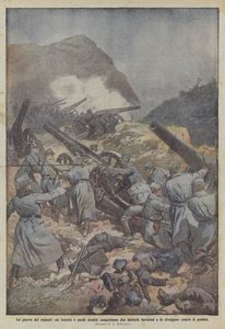 The War of the Romanians, A Lieutenant and a Few Men Capture Two Bavarian Batteries and Turn Them Against the Enemy by Achille Beltrame