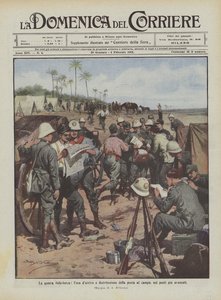 The Italo-Turkish War, the Arrival and Distribution of Mail at the Camp in the Most Advanced Posts