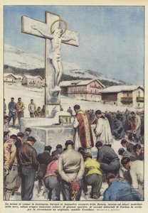 The Field Mass in the Mountains, in Front of the Fantastic Scenery of Nature, Around Altars