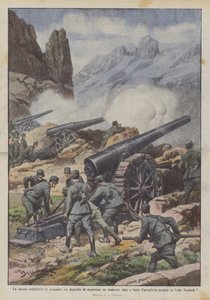 Our Artillery Blows Up an Ammunition Depot on Anderter Alpe and Beats the Artillery