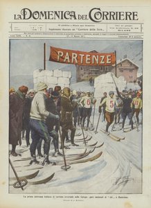 The First Italian Winter Tourism Caravan on the Spluga, National Ski Competitions in Madesimo