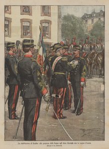 The rehabilitation of Dreyfus, decorated with the Legion of Honor in the presence of the troops