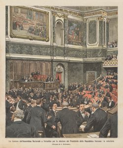 The Meeting of the National Assembly in Versailles for the Election of the President of the Republic