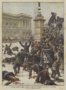The popular revolt in Russia, killing of strikers in the Vassili Ostrof district of St. Petersburg
