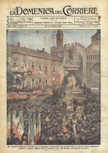 The Solemn Ceremony in Trento to Celebrate the Annexation by Achille Beltrame