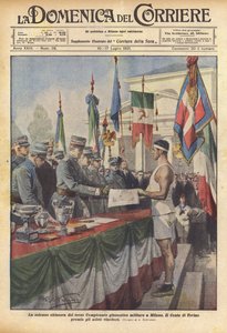 The solemn closing of the third military gymnastics championship in Milan