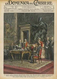 The Solemn Inaugural Session of the Academy of Italy, in the Hall of the Horatii and Curiatii, in the Capitol