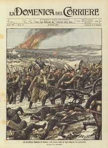 The terrifying battle of Mukden, the fleeing Russian right wing pursued by the Japanese