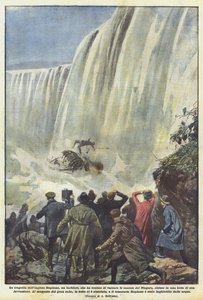 The Tragedy of the Englishman Stephens, a Barber, Who Attempted to Cross Niagara Falls