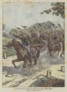 The Great Maneuvers in Veneto, A Cavalry Charge Near Cornuda