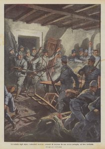 The Boldness of the Alpini, Austrian Scouts Captured by Surprise by One of Our Patrols, on Their Territory