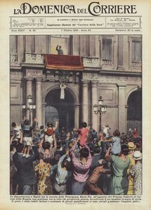 Demonstrations in Naples for the Birth of Princess Maria Pia