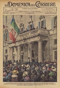 The enthusiastic welcome of the Milanese to the Crown Prince, who arrived for the closing of the Trade Fair