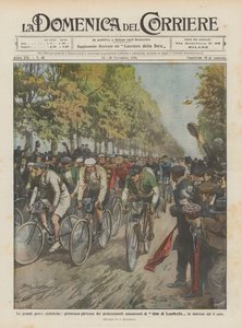 The Great Cycling Trials, Picturesque Departure of Professional Competitors at the Giro