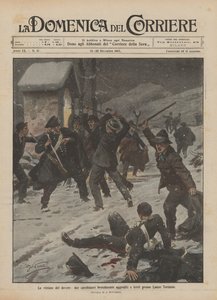 The Victims of Duty, Two Carabinieri Brutally Attacked and Wounded Near Lanzo Torinese by Achille Beltrame
