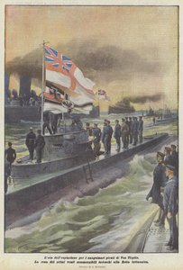The Hour of Atonement for the Bloodthirsty Pirates of Von Tirpitz by Achille Beltrame