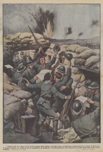 Along the entire front, yesterday our troops from the front-line trenches cheered...