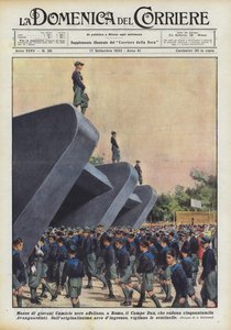 Masses of Young Blackshirts Crowd Campo Dux in Rome, Gathering Fifty Thousand Avanguardisti