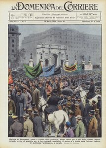 Thousands of Unemployed, Arriving in London from the Provinces, Marched Through the Streets of the Capital
