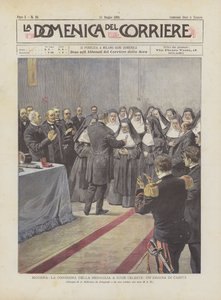 Modena, The Presentation of the Medal to Sister Celeste, A Heroine of Charity by Achille Beltrame