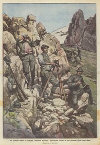 In Trentino, as the Austrian offensive develops, optical signals from a position defended by the alpini