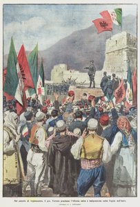 In the Castle of Argirocastro, General Ferrero Proclaims Albania United and Independent Under the Aegis of Italy
