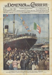In the Port of Trieste by Achille Beltrame