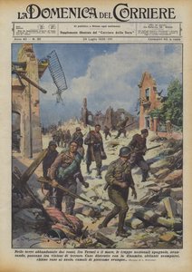 In the Lands Abandoned by the Reds, Between Teruel and the Sea, the Advancing Spanish National Troops by Achille Beltrame