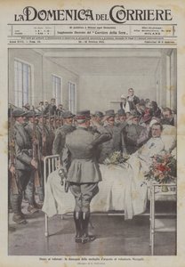 Honor to the Brave, the Awarding of the Silver Medal to Volunteer Meregalli by Achille Beltrame