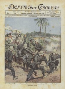 Small Patrol of the 20th Infantry on Reconnaissance in Tobruk Deceived by Signals by Achille Beltrame