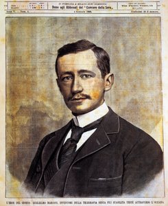 Portrait of Guglielmo Giovanni Maria Marconi by Achille Beltrame