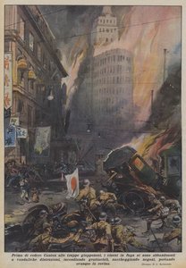 Before Surrendering Canton to the Japanese Troops, the Fleeing Chinese Engaged in Vandalism