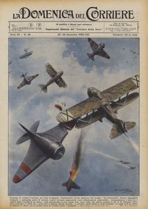 Feats of Italian Aviators in the Sky of Spain