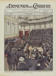 Reopening of Parliament, in the Session of February 22, 472 Deputies Acclaim the Army